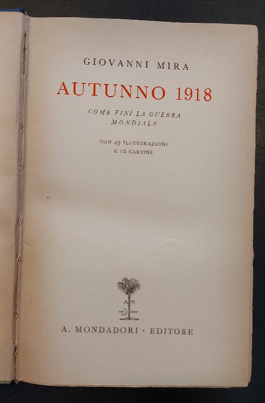 Autunno 1918. Come finì la guerra mondiale